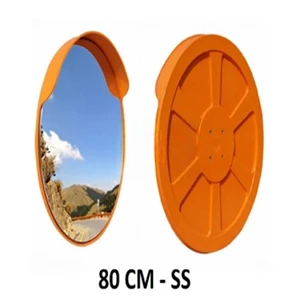 Kaca Spion Lalu Lintas Luar Ruangan 80cm  Baja Tahan Karat SUS 304  Kaca Spion Keselamatan Jalan Cembung