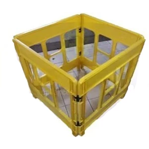 Folding Fence Barrier construction for maintenance